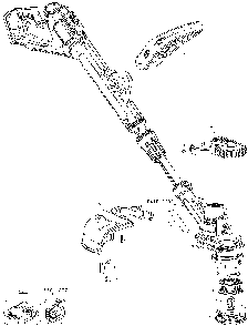 Exploded Diagram A Diagram and Parts List for Type 2 Black and Decker Trimmer